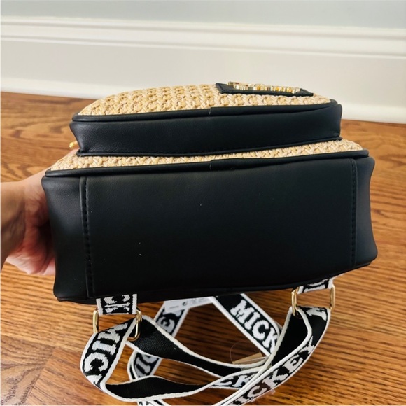 SALE NWT Disney Mickey Mini Backpack Straw with Mickey Ears - Picture 6 of 11